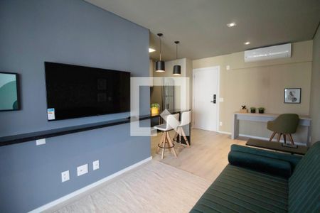 Sala de apartamento para alugar com 1 quarto, 73m² em Pinheiros, São Paulo