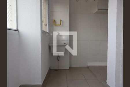 Varanda e áera de serviço de apartamento para alugar com 2 quartos, 50m² em Vila Prudente, São Paulo