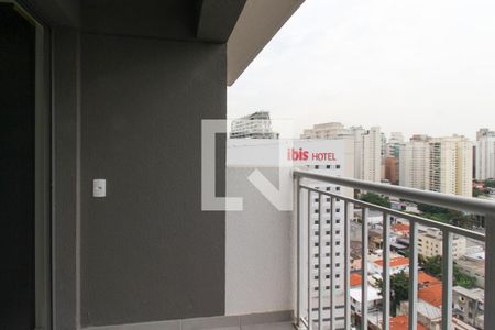 Varanda  de apartamento para alugar com 1 quarto, 27m² em Vila Nova Conceição, São Paulo