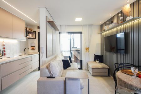 Sala  de apartamento para alugar com 2 quartos, 66m² em Chácara Santo Antônio (zona Leste), São Paulo