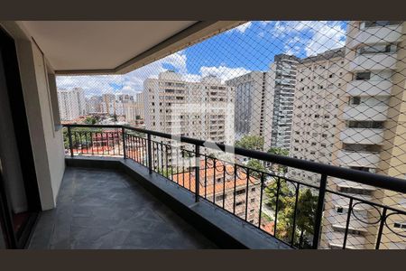 Varanda da Sala de apartamento à venda com 4 quartos, 132m² em Paraíso, São Paulo