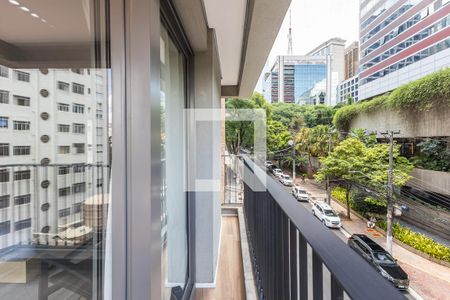 Varanda de apartamento à venda com 1 quarto, 31m² em Cerqueira César, São Paulo