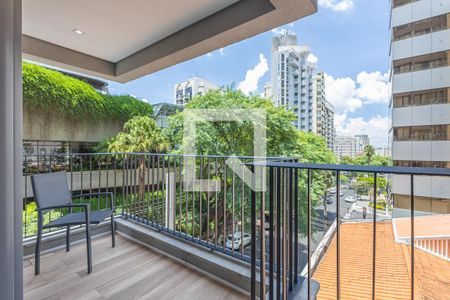 Varanda de apartamento à venda com 1 quarto, 31m² em Cerqueira César, São Paulo