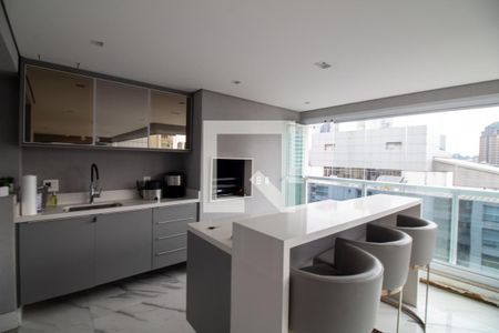 Varanda Gourmet de apartamento à venda com 3 quartos, 189m² em Santo Amaro, São Paulo