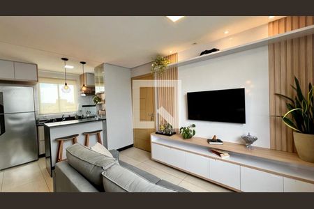 sala de apartamento à venda com 2 quartos, 60m² em União, Belo Horizonte