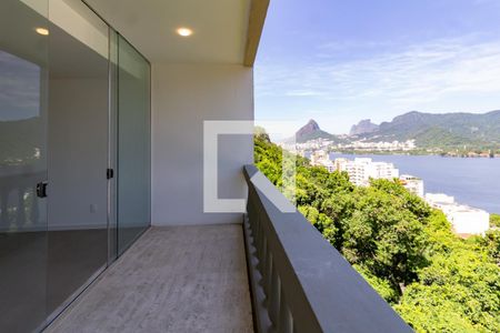 Detalhe da varanda da sala  de apartamento à venda com 3 quartos, 120m² em Lagoa, Rio de Janeiro