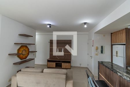 Sala de Estar/Jantar  de apartamento para alugar com 1 quarto, 47m² em Bonfim, Campinas