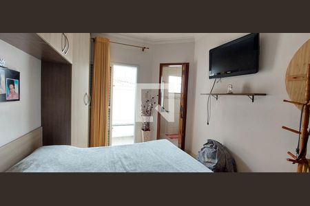 Quarto 1 suíte de casa de condomínio à venda com 2 quartos, 106m² em Vila Alzira, Santo André