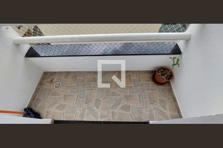 Varanda Quarto 1 suíte de casa de condomínio à venda com 2 quartos, 106m² em Vila Alzira, Santo André