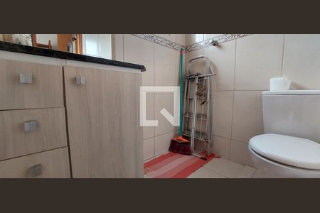 Banheiro Quarto 1 suíte de casa de condomínio à venda com 2 quartos, 106m² em Vila Alzira, Santo André
