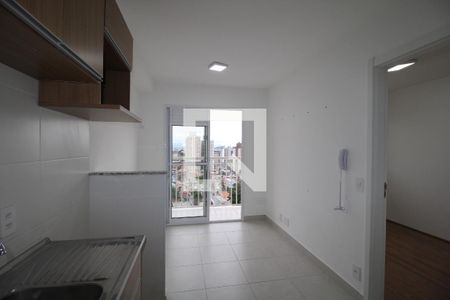 Sala/Cozinha e área de serviço de apartamento à venda com 1 quarto, 32m² em Vila Ré, São Paulo