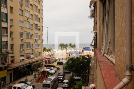 Vista da Sala - praia de apartamento à venda com 1 quarto, 60m² em Copacabana, Rio de Janeiro