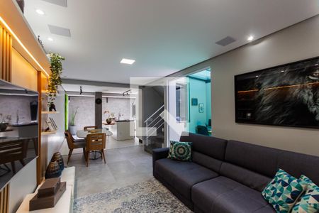 Sala de casa de condomínio à venda com 3 quartos, 165m² em Campestre, Santo André