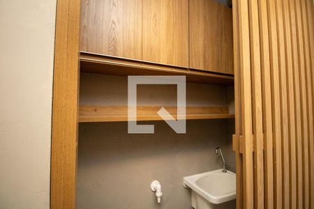 Studio para alugar com 24m², 1 quarto e sem vagaLavanderia, armário aberto 