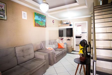 Sala de casa de condomínio à venda com 2 quartos, 58m² em Santa Monica, Belo Horizonte
