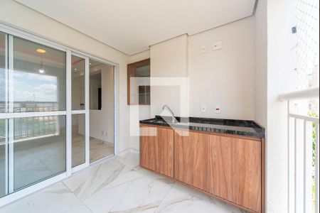 Varanda da Sala de apartamento à venda com 2 quartos, 68m² em Vila Apiai, Santo André