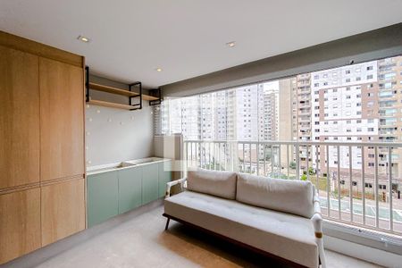 Varanda da Sala de apartamento à venda com 2 quartos, 74m² em Brás, São Paulo