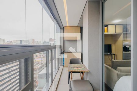 Studio para alugar com 38m², 1 quarto e sem vagaVaranda