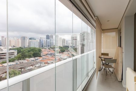 Varanda de apartamento à venda com 1 quarto, 51m² em Santo Amaro, São Paulo