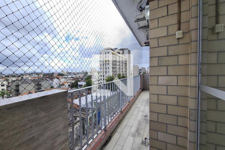 Varanda da Sala de apartamento à venda com 3 quartos, 80m² em Sampaio, Rio de Janeiro