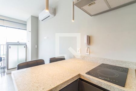 Cozinha de kitnet/studio à venda com 1 quarto, 29m² em Paraíso, São Paulo