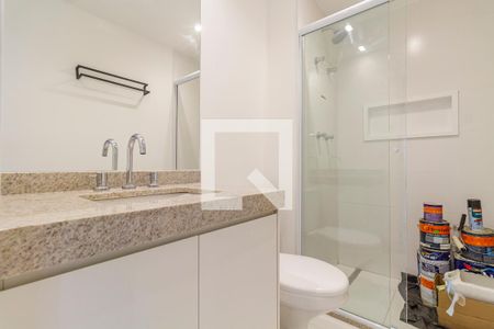 Banheiro de kitnet/studio para alugar com 1 quarto, 29m² em Paraíso, São Paulo