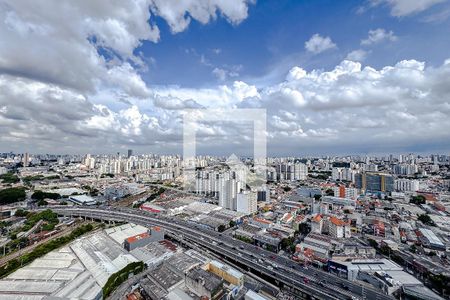 Vista da Varanda da Sala/Cozinha de apartamento para alugar com 2 quartos, 82m² em Brás, São Paulo