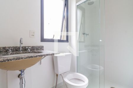 Banheiro de kitnet/studio à venda com 1 quarto, 26m² em Jardim Paulista, São Paulo