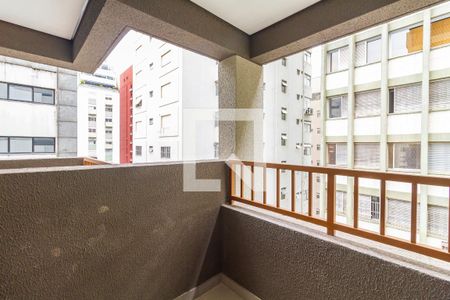 Varanda de kitnet/studio à venda com 1 quarto, 26m² em Jardim Paulista, São Paulo