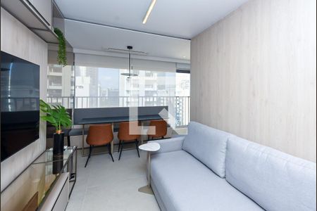 Sala de kitnet/studio para alugar com 1 quarto, 44m² em Paraíso, São Paulo