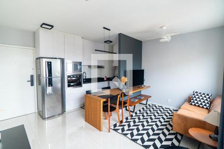 Sala de apartamento à venda com 1 quarto, 34m² em Vila Paulista, São Paulo