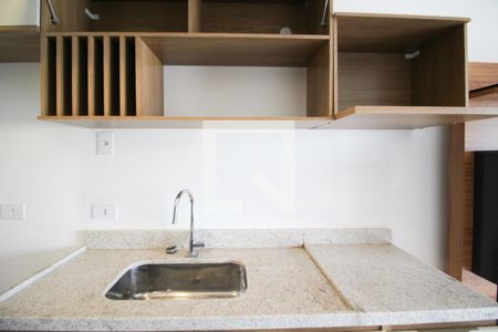 Cozinha de kitnet/studio à venda com 1 quarto, 29m² em Indianópolis, São Paulo