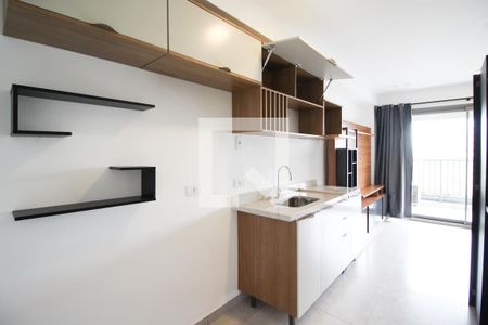 Cozinha de kitnet/studio à venda com 1 quarto, 29m² em Indianópolis, São Paulo