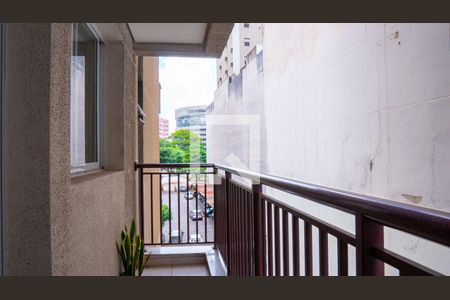 Varanda de kitnet/studio para alugar com 1 quarto, 30m² em Centro Histórico de São Paulo, São Paulo