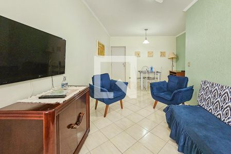 Sala  de apartamento para alugar com 2 quartos, 67m² em Pitangueiras, Guarujá