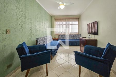 Sala  de apartamento para alugar com 2 quartos, 67m² em Pitangueiras, Guarujá
