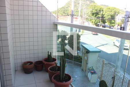 Varanda da Sala de apartamento para alugar com 3 quartos, 106m² em Vila Valença, São Vicente