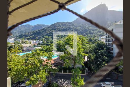 Vista da Sala - Cristo redentor de apartamento para alugar com 4 quartos, 163m² em Lagoa, Rio de Janeiro