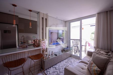Sala  de apartamento à venda com 2 quartos, 58m² em Vila das Merces, São Paulo