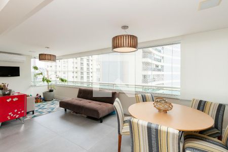 Varanda da Sala de apartamento à venda com 4 quartos, 147m² em Vila Gertrudes, São Paulo