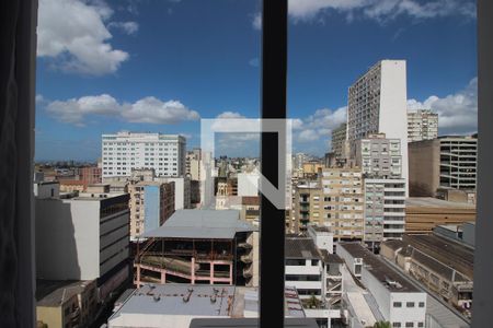 Vista da Sala/Quarto de kitnet/studio para alugar com 1 quarto, 22m² em Centro Histórico, Porto Alegre