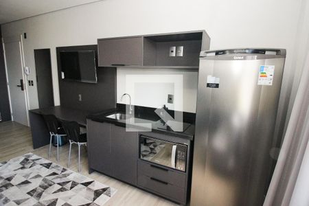 Cozinha de kitnet/studio para alugar com 1 quarto, 22m² em Centro Histórico, Porto Alegre