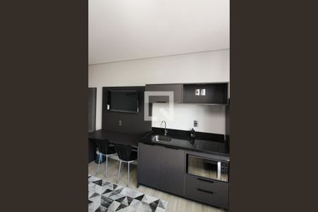 Cozinha de kitnet/studio para alugar com 1 quarto, 22m² em Centro Histórico, Porto Alegre