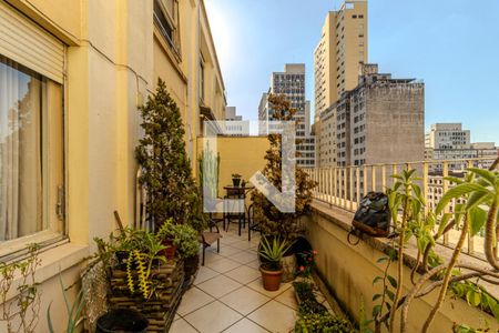 Varanda de apartamento à venda com 1 quarto, 63m² em República, São Paulo