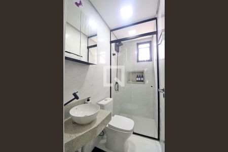 Suíte - Banheiro do Quarto 1 de apartamento à venda com 2 quartos, 120m² em Campestre, Santo André