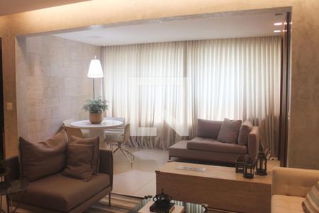 Sala de Estar de apartamento à venda com 4 quartos, 156m² em Vila da Serra, Nova Lima