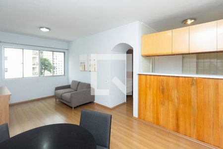 Sala de apartamento à venda com 1 quarto, 63m² em Indianópolis, São Paulo