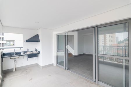 Varanda Gourmet de apartamento à venda com 3 quartos, 127m² em Vila Gilda, Santo André