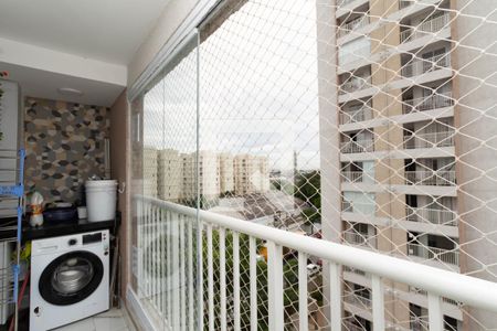 Varanda da Sala de apartamento para alugar com 2 quartos, 43m² em Vila Itapegica, Guarulhos