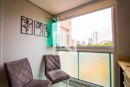 Varanda da sala de apartamento à venda com 3 quartos, 83m² em Jardim Bela Vista, Santo André